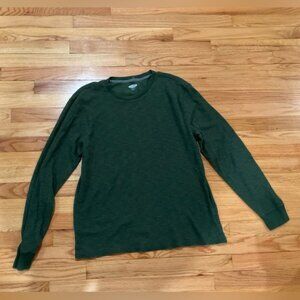 Old Navy Olive Waffle Knit Top